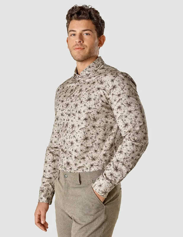 Men's casual batik shirts-Classic Shirt Blossom Slim