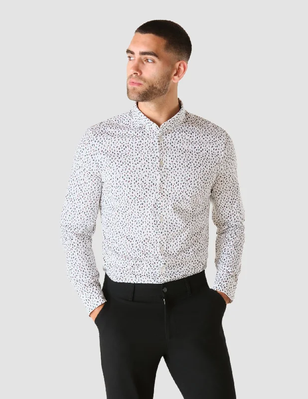 Men's elegant cut-out shirts-Classic Shirt Marble Shards Regular