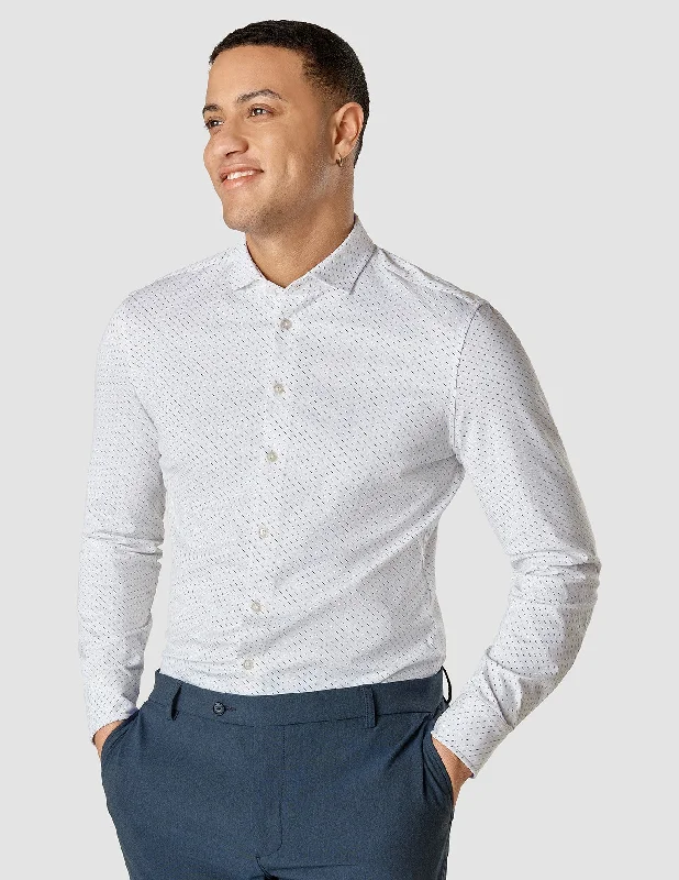 Men's subtle ditsy shirts-Classic Shirt Misty Slim