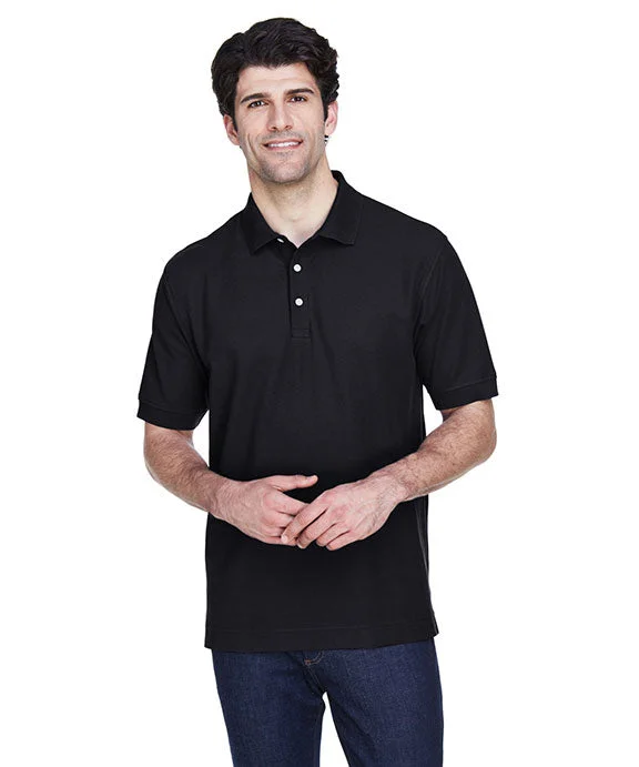 Men’s short-sleeve fawn shirts-D100 - Devon & Jones Mens Pima Piqué Short-Sleeve Polo Shirt