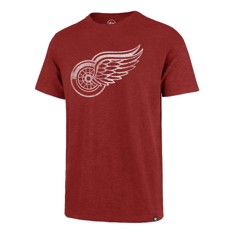 Men’s short-sleeve keel tops-DETROIT RED WINGS GRIT '47 SCRUM TEE