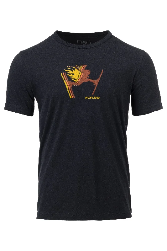 Men’s short-sleeve tope tees-Flame Daffy Tee