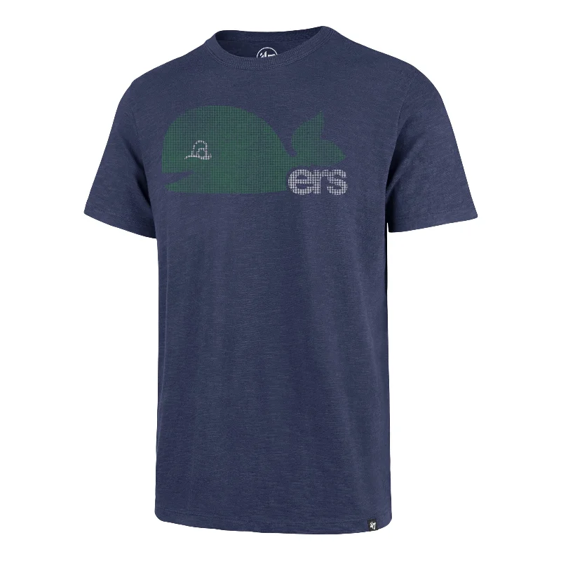 Men’s short-sleeve rime shirts-HARTFORD WHALERS VINTAGE GRIT '47 SCRUM TEE