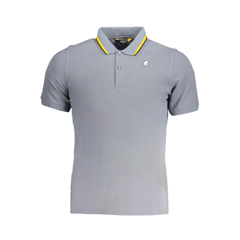 Men’s short-sleeve sleek fit tops-K-WAY  Cotton Polo Men's Shirt