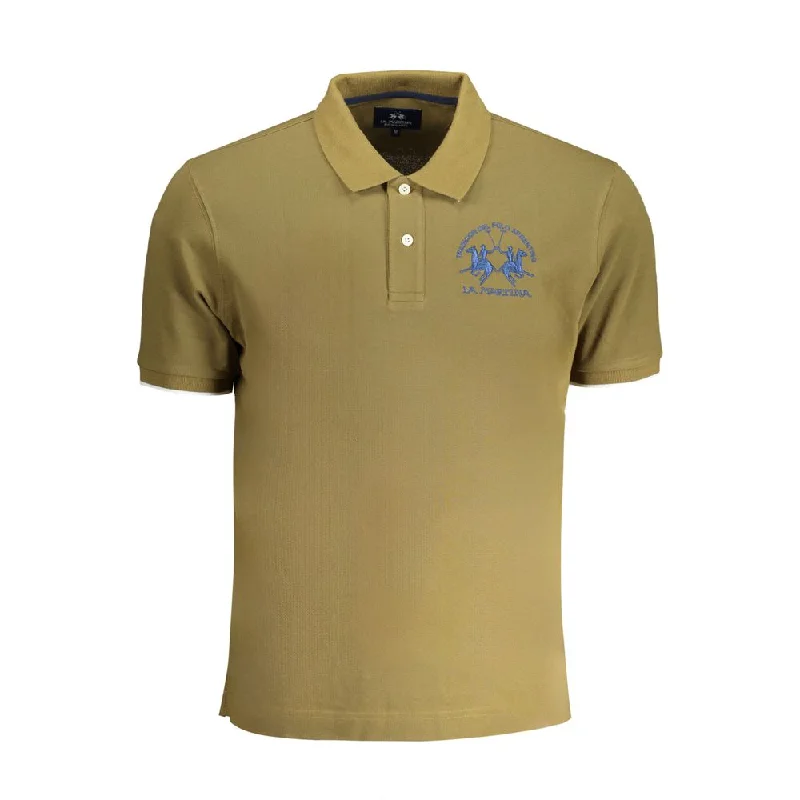 Men’s short-sleeve hark shirts-La Martina  Cotton Polo Men's Shirt