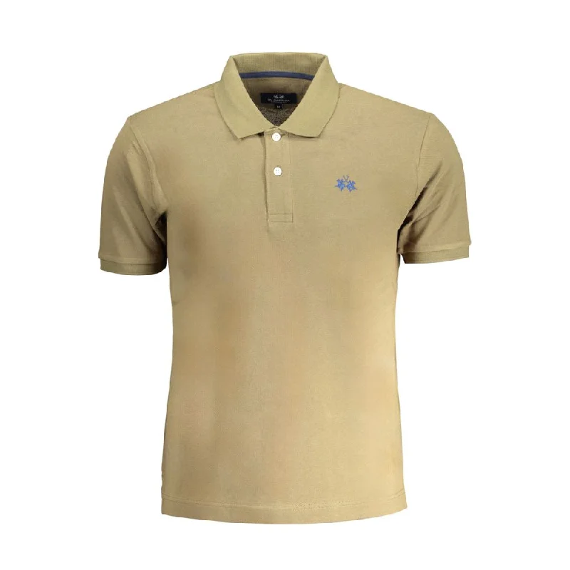 Men’s short-sleeve lurk shirts-La Martina  Cotton Polo Men's Shirt