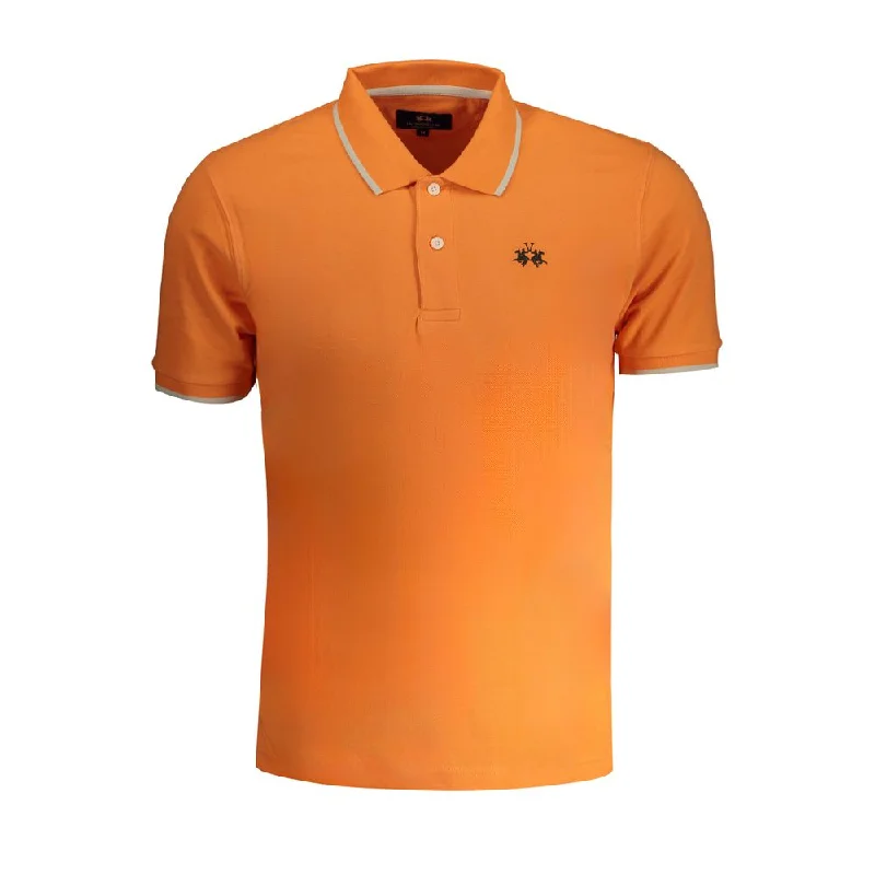 Men’s short-sleeve xing tees-La Martina  Cotton Polo Men's Shirt