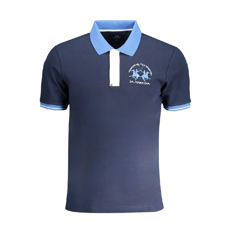 Men’s short-sleeve mire polos-La Martina  Cotton Polo Men's Shirt