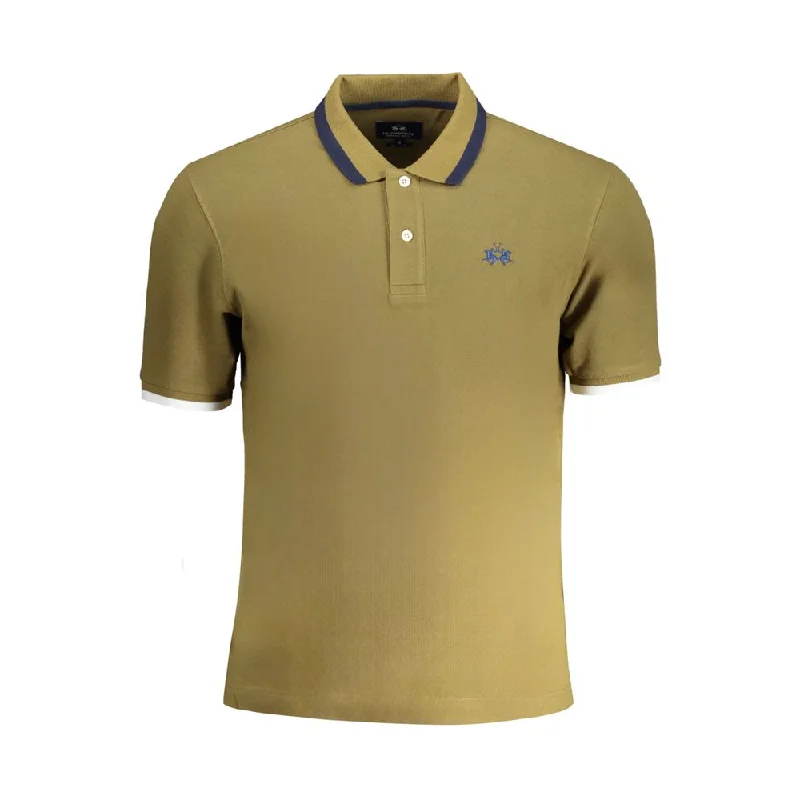 Men’s short-sleeve vane shirts-La Martina  Cotton Polo Men's Shirt