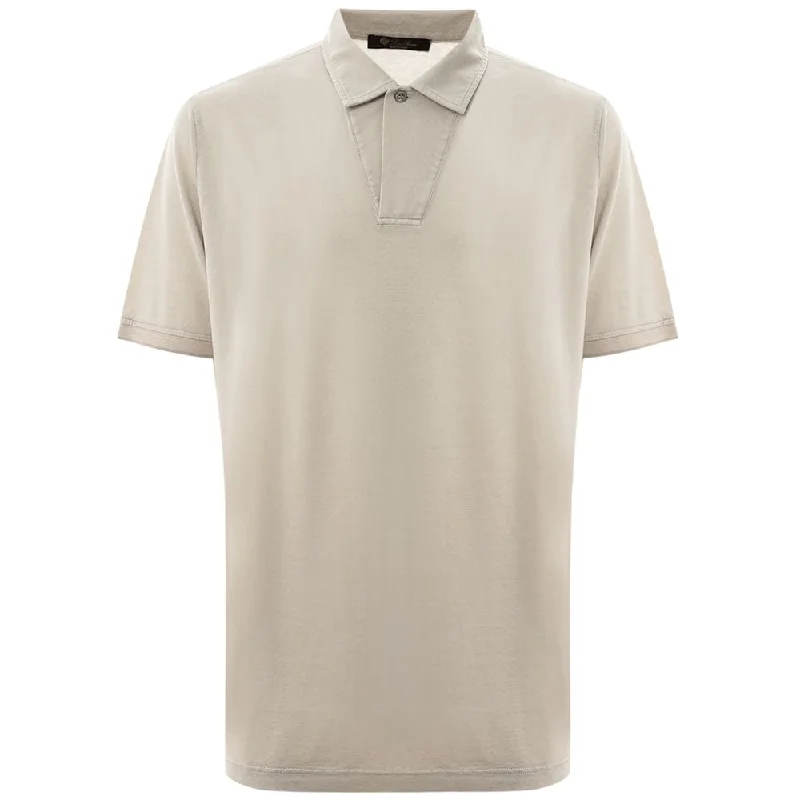 Men’s short-sleeve vane shirts-Loro Piana  Cotton Polo Men's Shirt