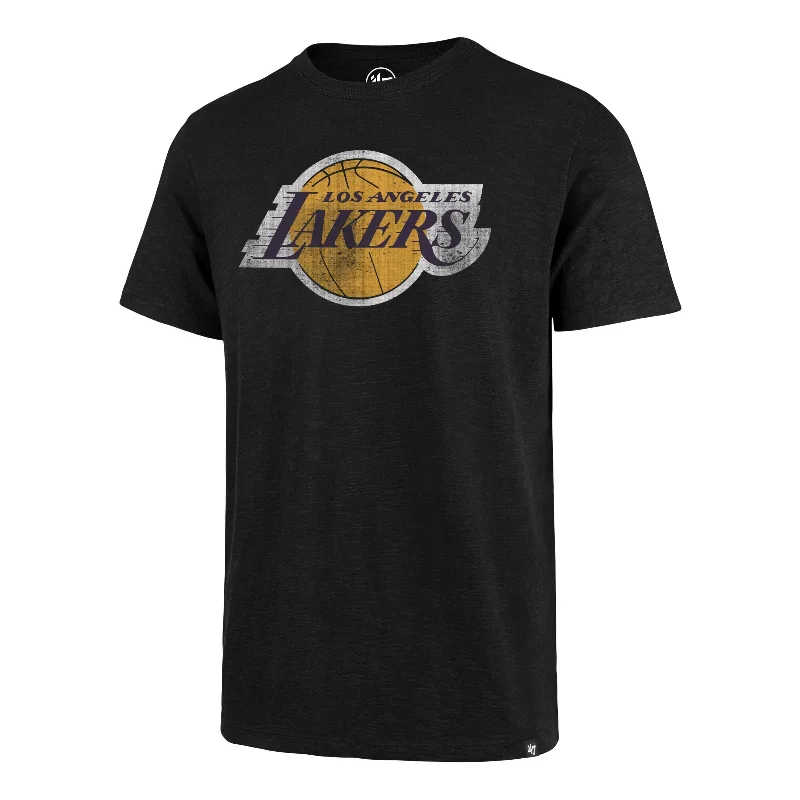 Men’s short-sleeve xing tees-LOS ANGELES LAKERS GRIT '47 SCRUM TEE