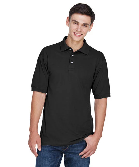 Men’s short-sleeve vent tees-M265T - Harriton Mens Tall 5.6 oz. Easy Blend™ Polo Shirt