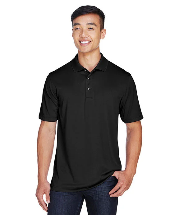 Men’s short-sleeve toff shirts-M345 - Harriton Mens Advantage Snag Protection Plus IL Snap Placket Polo Shirt