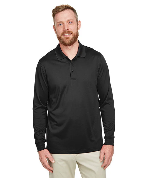 Men’s short-sleeve hark shirts-M348L - Harriton Mens Advantage Snag Protection Plus IL Long Sleeve Polo Shirt