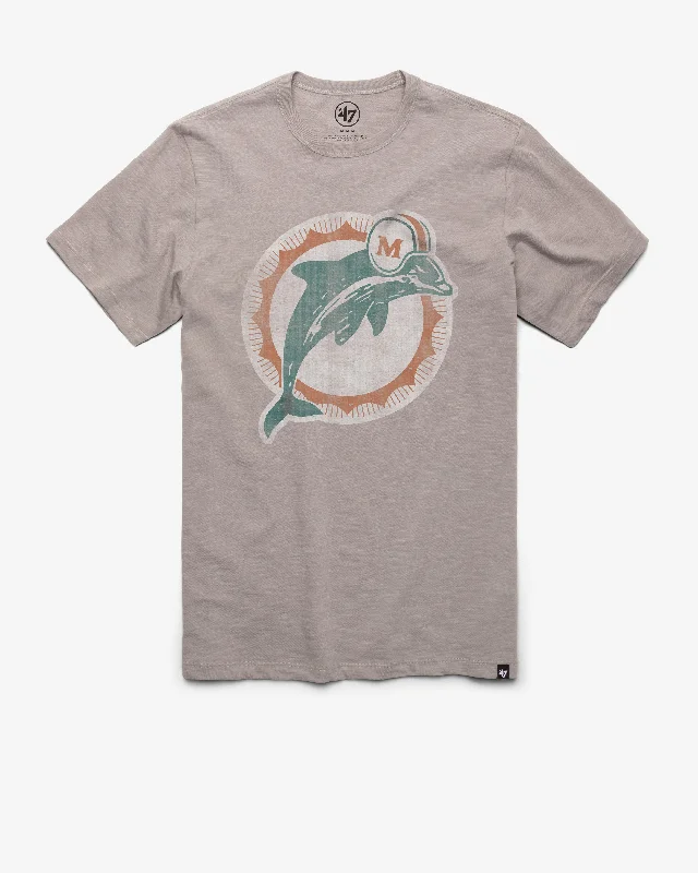 Men’s short-sleeve zany tees-MIAMI DOLPHINS HISTORIC GRIT '47 SCRUM TEE