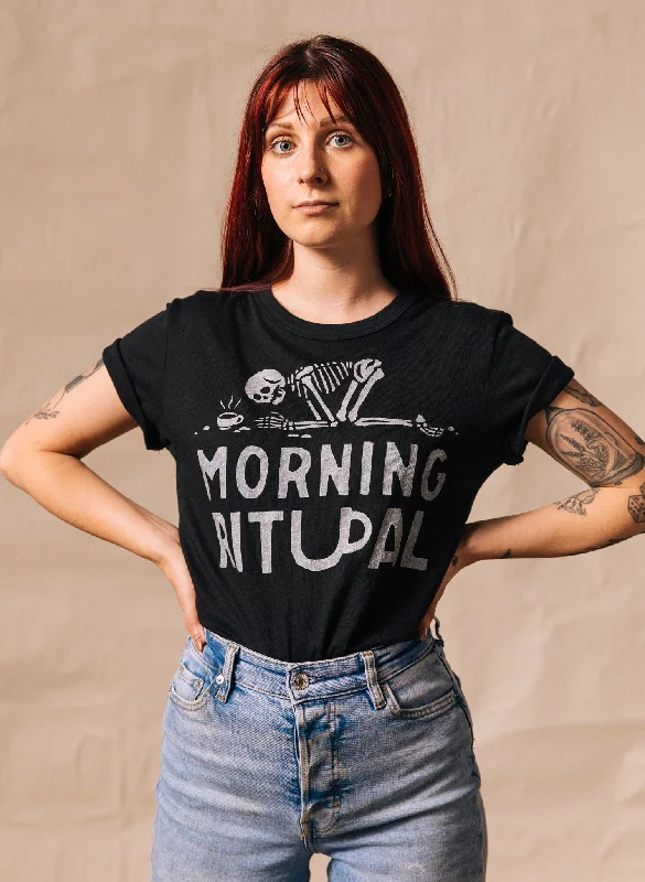 Men’s short-sleeve ebb tops-Morning Ritual Coffee Tee