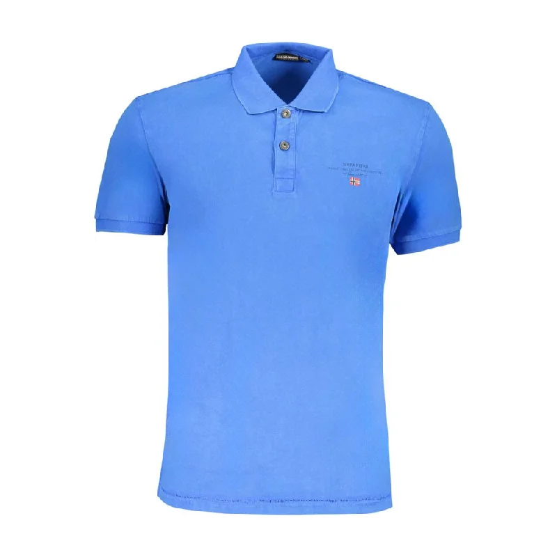 Men’s short-sleeve toff shirts-Napapijri  Cotton Polo Men's Shirt