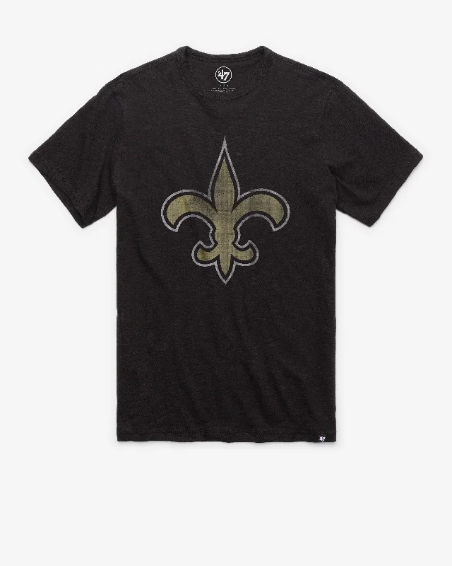 Men’s short-sleeve rusk shirts-NEW ORLEANS SAINTS GRIT '47 SCRUM TEE