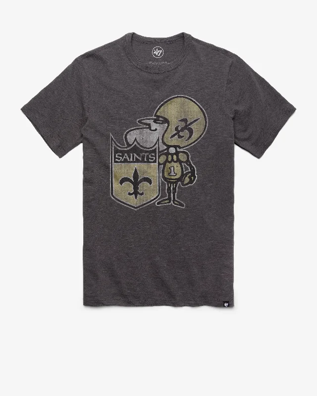 Men’s short-sleeve xing tees-NEW ORLEANS SAINTS HISTORIC GRIT '47 SCRUM TEE