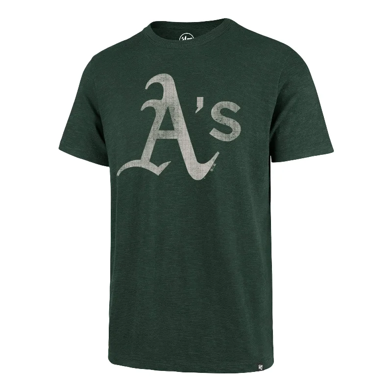 Men’s short-sleeve tope tees-OAKLAND ATHLETICS GRIT '47 SCRUM TEE