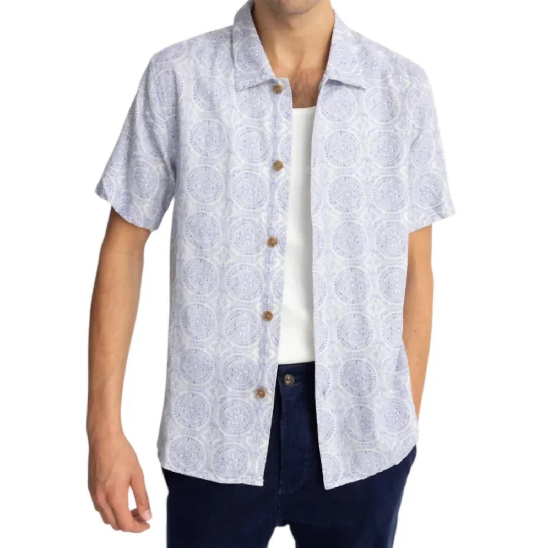 Men's trendy peplum shirts-Parkway Shirt In Lavender