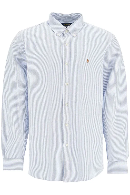 Men's elegant tiered shirts-Polo Ralph Lauren Men's 'Striped Oxford Custom Fit Shirt'