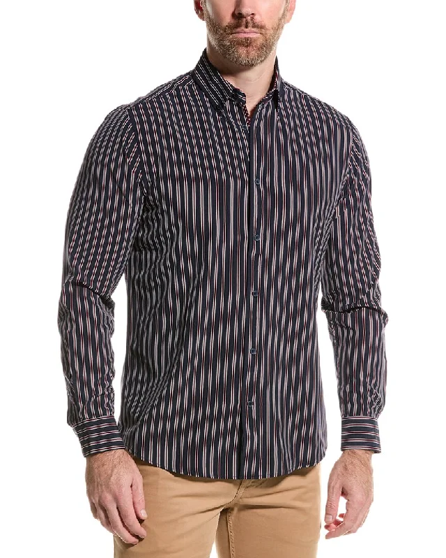 Men's bold wax-print shirts-Report Collection Hyper Stretch Shirt