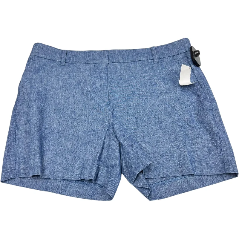 Men's plush flannel pants-Shorts By Ann Taylor In Blue, Size: 4