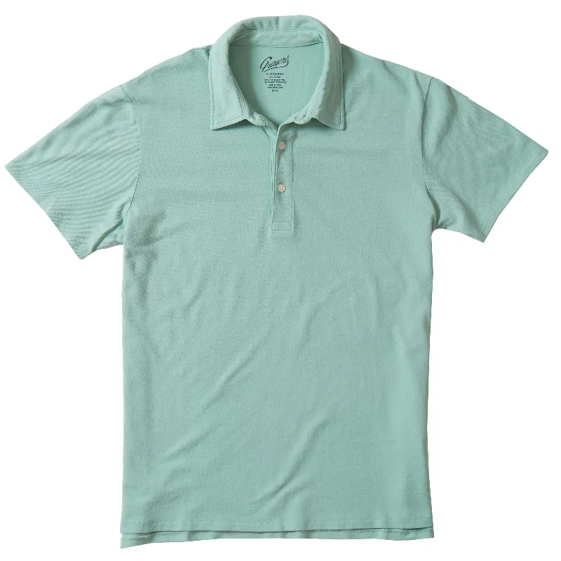 Men’s short-sleeve rusk shirts-Stretch Micro Pique Polo - Lichen