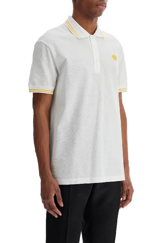 Men’s short-sleeve rush tees-Versace Medusa Polo Shirt