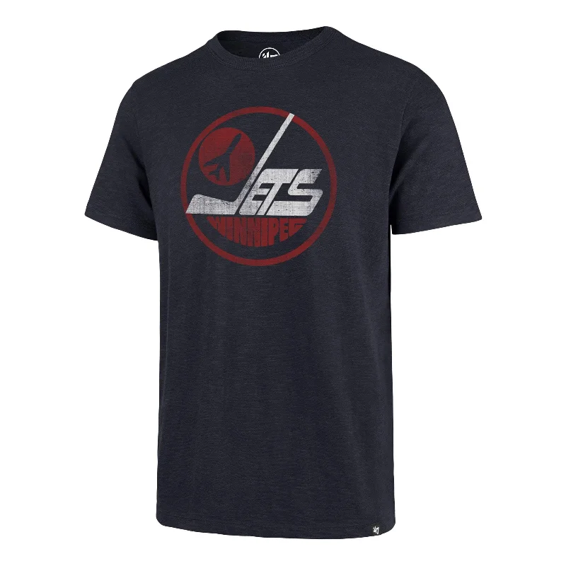 Men’s short-sleeve vane shirts-WINNIPEG JETS VINTAGE GRIT '47 SCRUM TEE