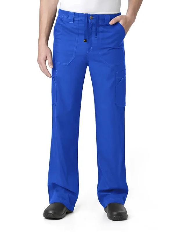 Men's detachable zip-off pants-Carhartt Men's Multi-Pocket Cargo Scrub Pant | Royal