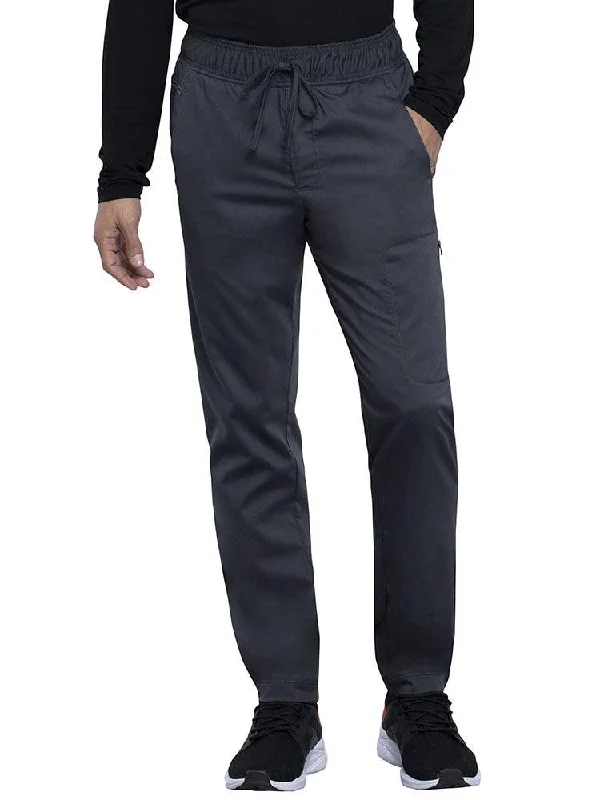 Men's loose baggy pants-Cherokee Workwear Revolution Men's Jogger Scrub Pant | Pewter