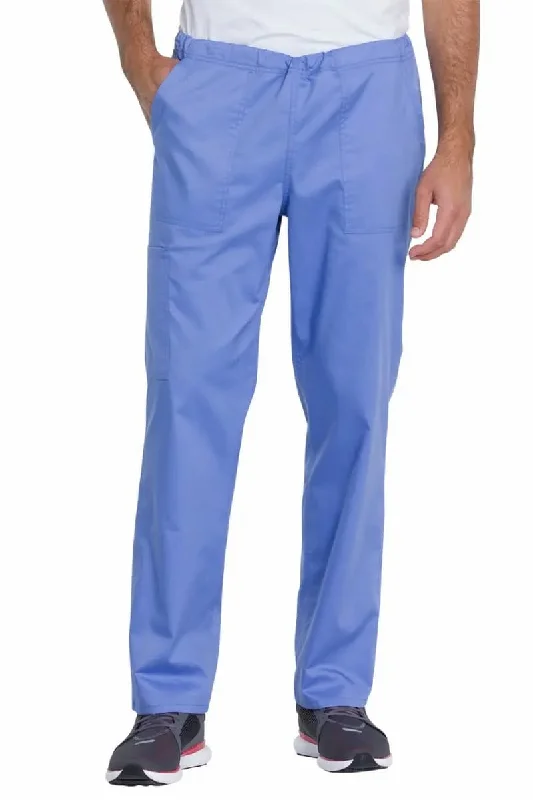 Men's cool linen pants-Dickies Industrial Unisex Mid Rise Scrub Pant | Ceil Blue