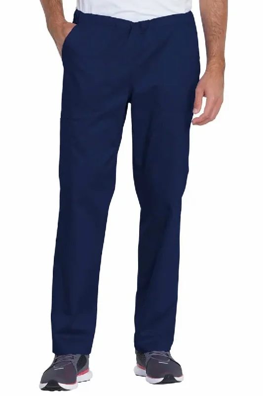 Men's crisp formal pants-Dickies Industrial Unisex Mid Rise Scrub Pant | Navy