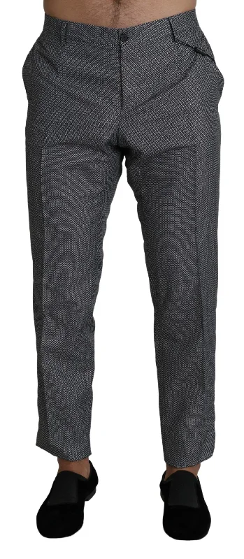 Men's fresh breathable pants-Dolce & Gabbana Elegant  Slim Fit Dress Men's Trousers