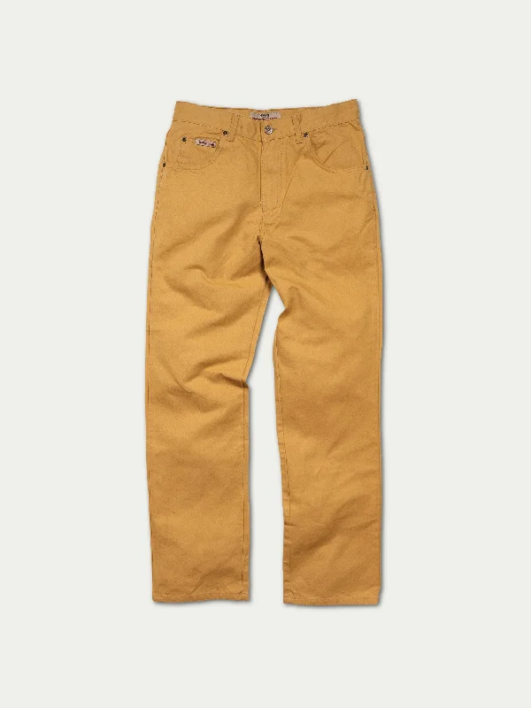 Men's zippered fly pants-Fenceline® Canvas RanchHand Jeans