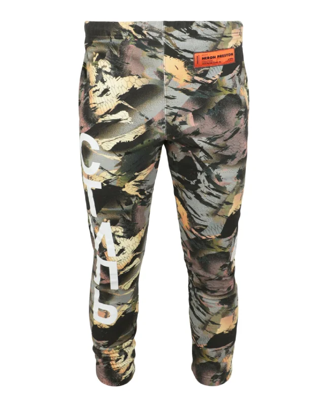 Men's hefty cargo pants-Graphic Camouflage Sweatpants