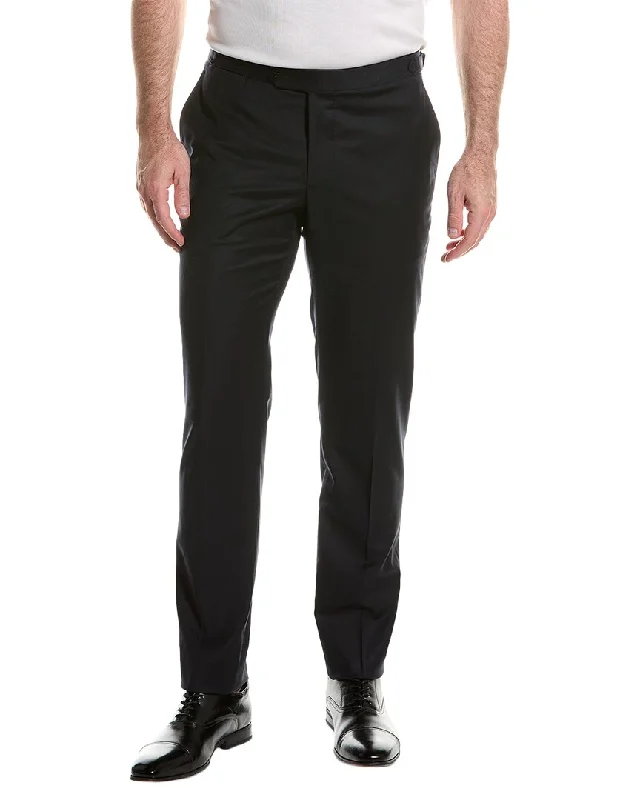 Men's hardy casual work pants-ISAIA Wool-Blend Trouser