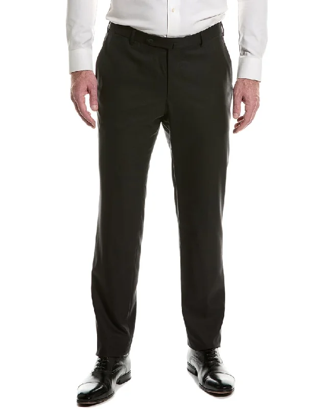 Men's relaxed casual sweatpants-ISAIA Wool Suit Pant