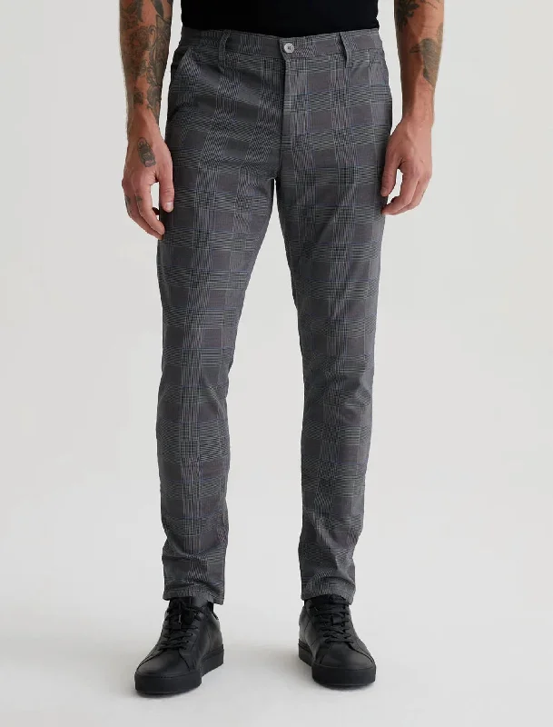 Men's intense training pants-Jamison Skinny Chino In Stride Grey Multi