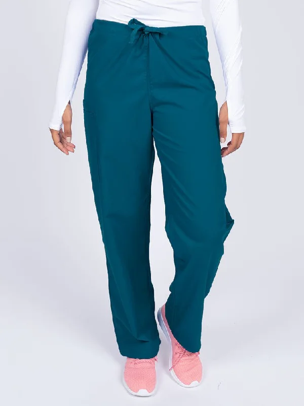 Men's peak performance athletic pants-Luv Scrubs Unisex Drawstring Cargo Pant | Caribbean