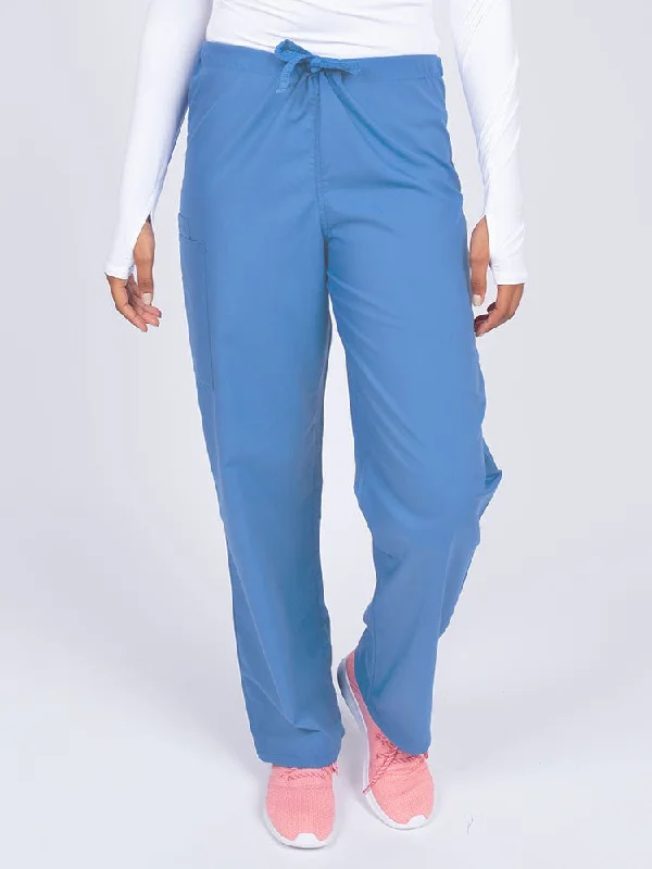 Men's hot summer linen pants-Luv Scrubs Unisex Drawstring Cargo Pant | Ceil