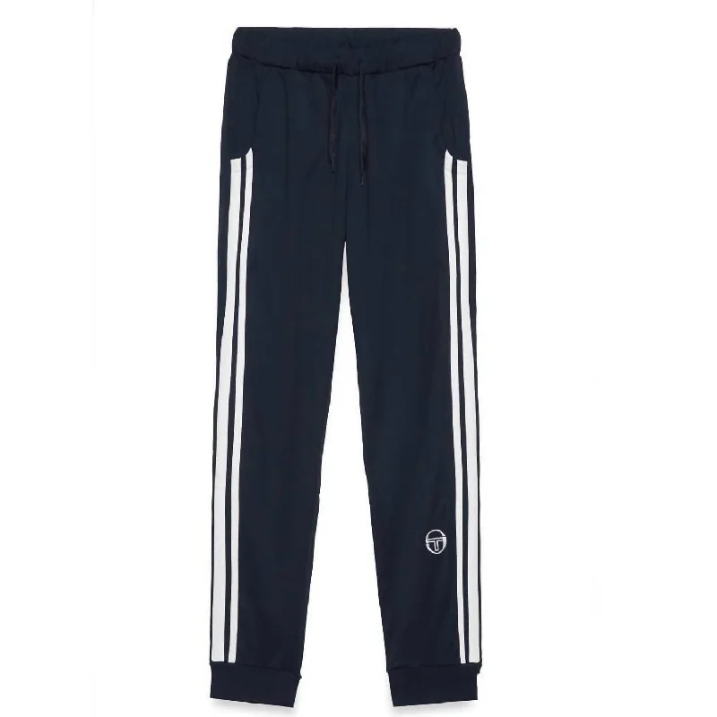 Men's relaxed indoor pants-Men's Damarino Pants In Navy/white