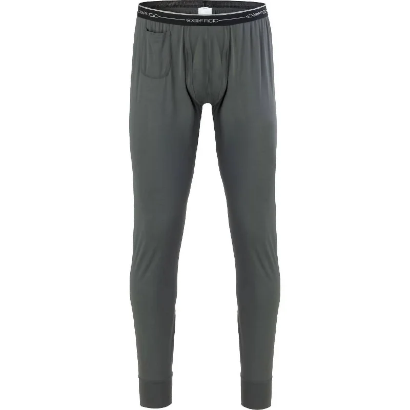 Men's short cropped pants-Men's Give-N-Go Performance Base Layer Bottom Pant In Dark Pebble