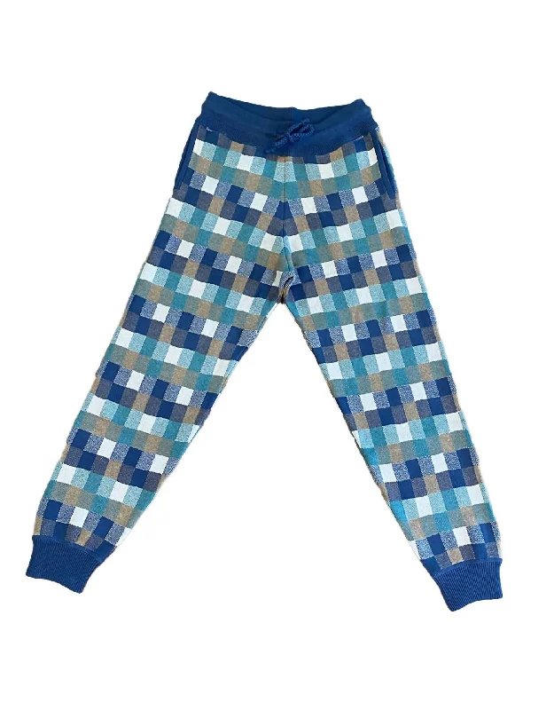 Men's sleek flat front pants-Men's Tux Square Sweatpant In Multi