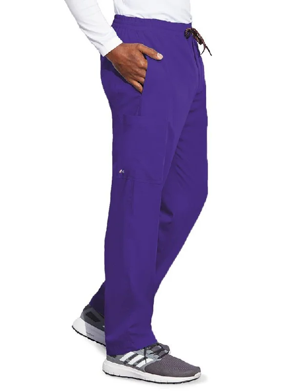 Men's fusion hybrid pants-Motion Men's Jake Zip Fly Cargo Scrub Pant | New Grape