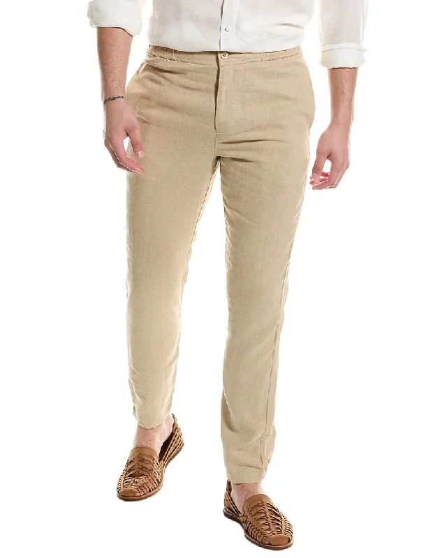 Men's tight slim track pants-Onia Linen-Blend Pant